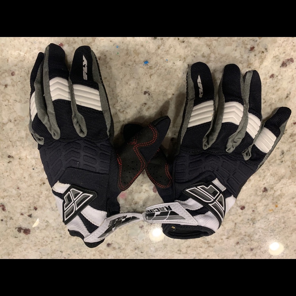 Adult Size 9 racing gloves.